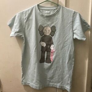 Uniqlo Kaws Kids Tshirt Mint Green Size 10-12 / XS Women